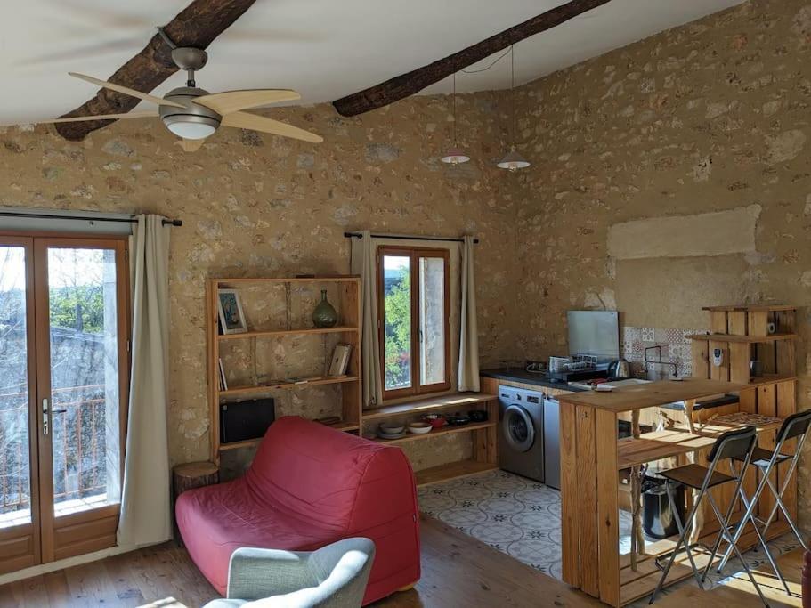 Appartement 1 Chambre, 55M2 - Maison De Village De Charme 17Eme Siecle - Garrigue Heraultaise Argelliers Eksteriør bilde